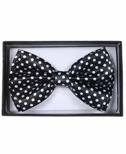 Black And White Adult Bow Tie