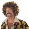 Disco Dirt Bag Wig & Mustache -Gemmy Sales CW70034Z 62633 88568.1592486788