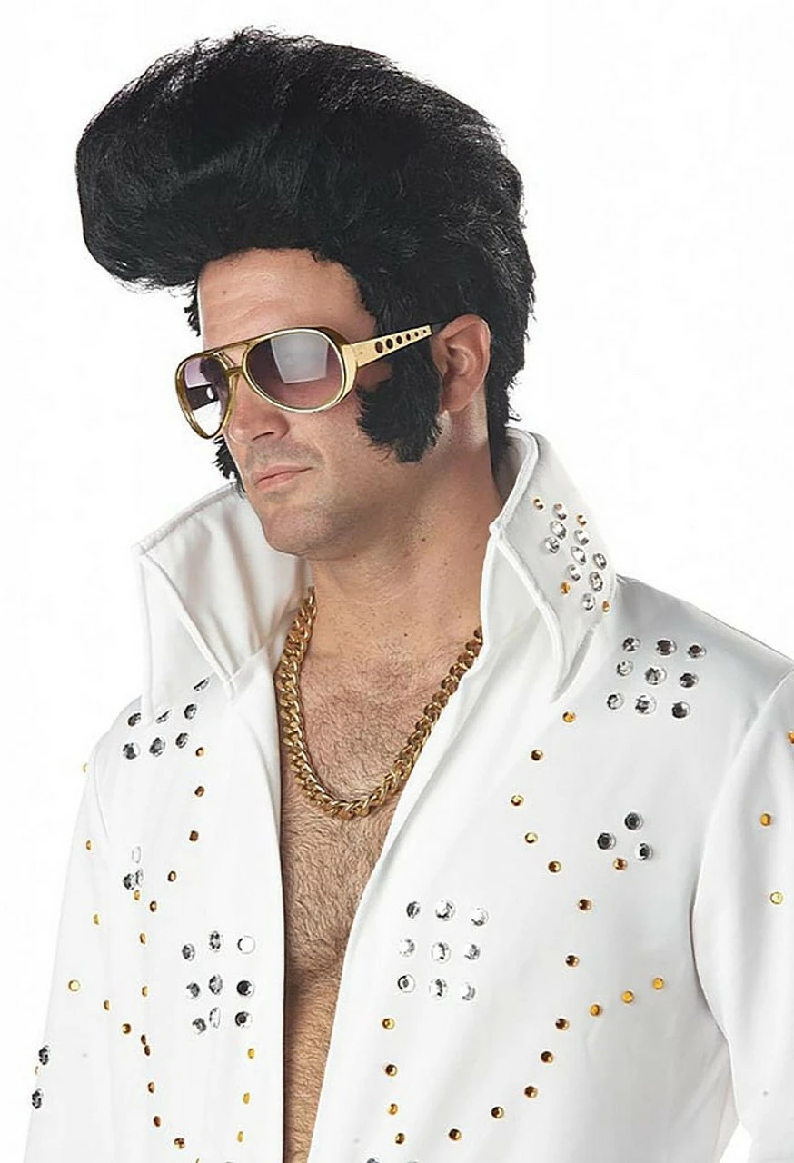 Elvis Black Wig 3 Elvis Black Wig