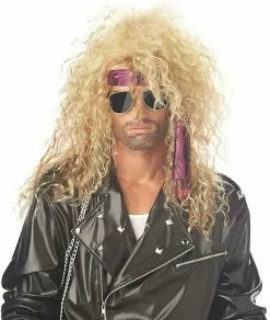 Heavy Metal Rocker Blonde Wig