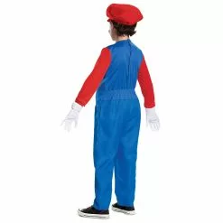 Super Mario Mario Deluxe Child Costume -Gemmy Sales D10772Back 73639.1659992617