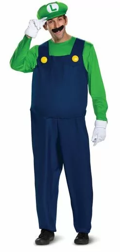 Super Mario Luigi Deluxe Adult Costume