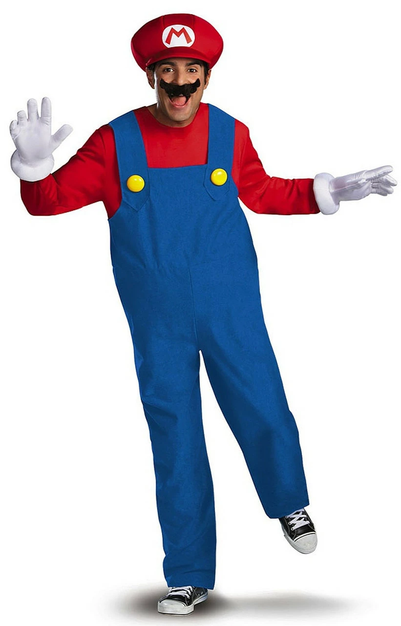 Super Mario Deluxe Mario Adult Costume 3 Super Mario Deluxe Mario Adult Costume