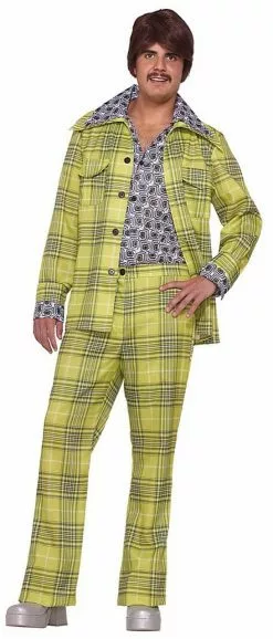 70's Plaid Leisure Suit