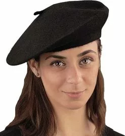 Black Beret Hat