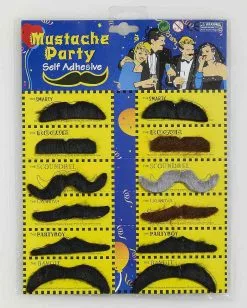 Moustache Assortment 12 Styles
