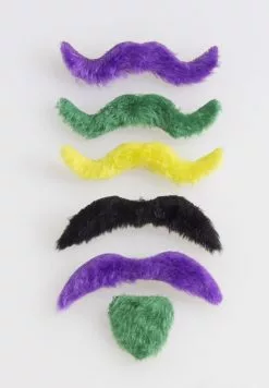 Mardi Gras Moustache Assortment