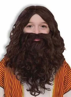 Child Biblical Wig & Beard Set