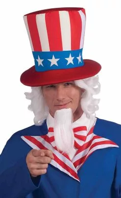 Uncle Sam Wig And Beard Set