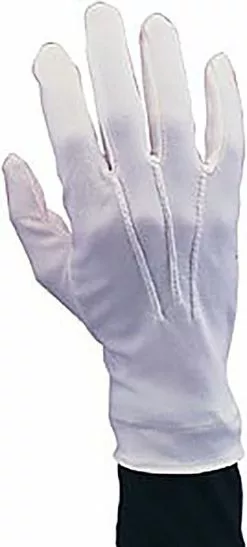 Nylon Santa White Gloves