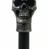 Silver Skull Cane-Scepter -Gemmy Sales QDA890detailz 65947.1656011940