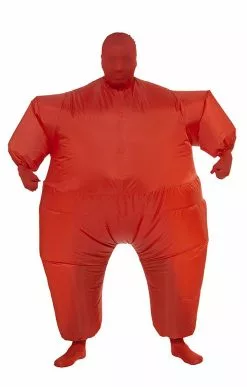 Inflatable Fat Suit Red Adult