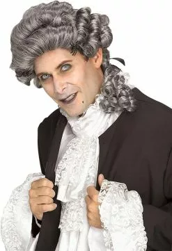 Male Grey Colonial Wig