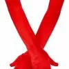 Satin Elbow Length Red Gloves -Gemmy Sales SMQA1108Rz 83866.1664311116