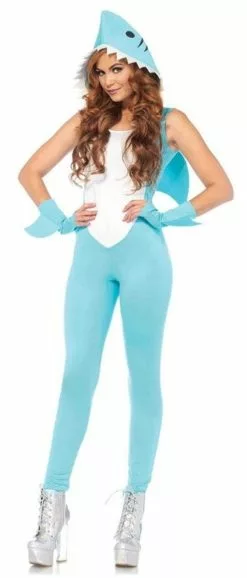 Shark Jumpsuit Womens Costume