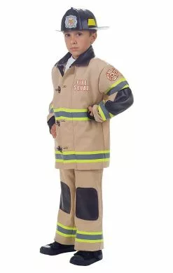 Firefighter Tan Boy Costume