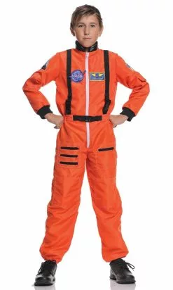 Astronaut Orange Kids Costume