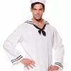 Mens White Sailor Shirt -Gemmy Sales UD29066Z 70192 45230.1592489340