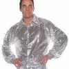 Disco Silver Sequin Shirt -Gemmy Sales UD29182Z 12249 47826.1592486490
