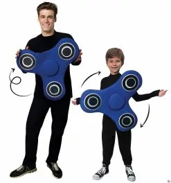 Fidget Spinner Blue Costume