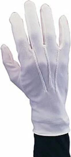Santa White Adult Gloves Stretch