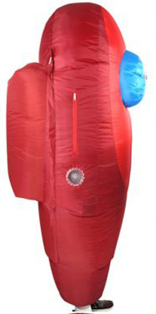 Among Us Red Inflatable Kids Costume 4 Among Us Red Inflatable Kids Costume - Image 2