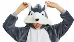 Dark Grey Husky Onesie Adult Costume -Gemmy Sales apipz2ph8 27016.1623863614
