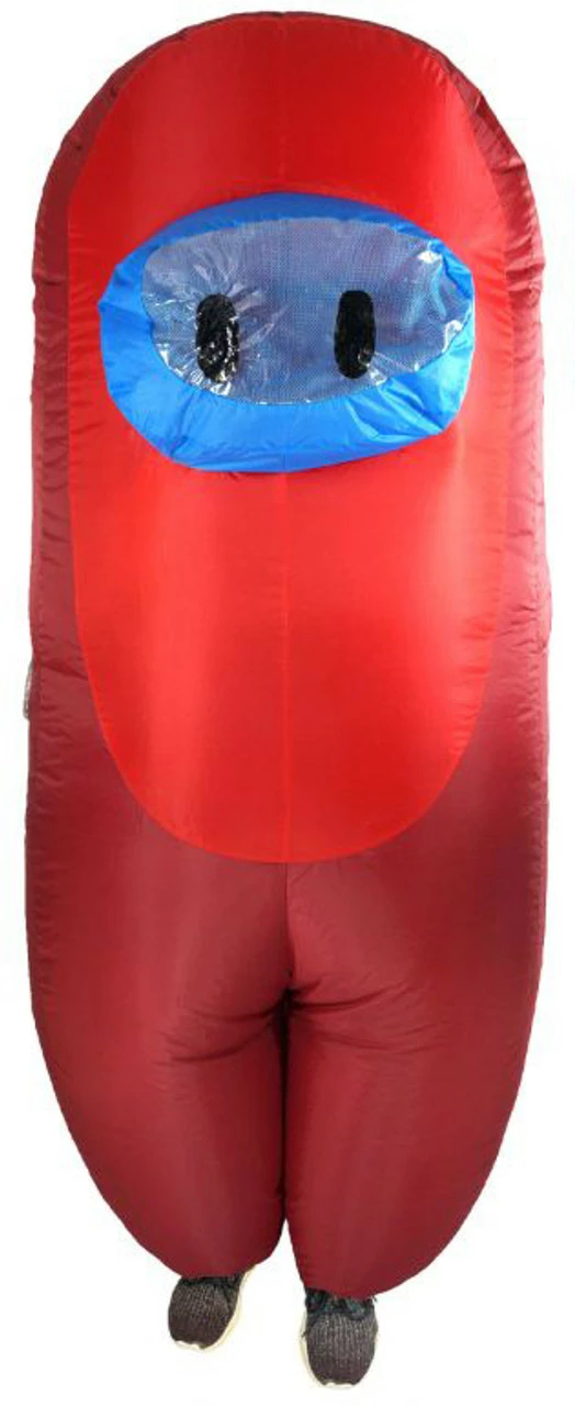 Among Us Red Inflatable Kids Costume 3 Among Us Red Inflatable Kids Costume
