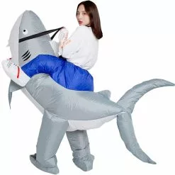 Shark Inflatable Adult Costume -Gemmy Sales apiuceunj 98857.1623862955