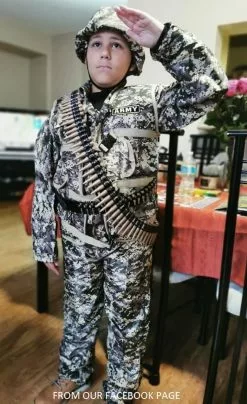 Child Army Camo Costume -Gemmy Sales army eng 88430.1610398505