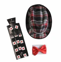 Red Lover Bow Tie And Hat Kit