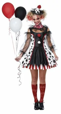 Twisted Clown Womens Costume