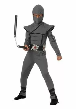 Grey Stealth Ninja Child Costume