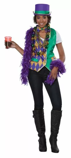 Mardi Gras Vest Kit Adult Man 5 Mardi Gras Vest Kit Adult Man -Gemmy Sales c60735z 27810.1642007697