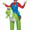 Super Mario Mario Riding Yoshi Inflatable Child -Gemmy Sales d85150z 15365.1592310936