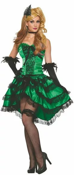 Emerald Saloon Girl Costume