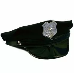 Black Police Hat Adult