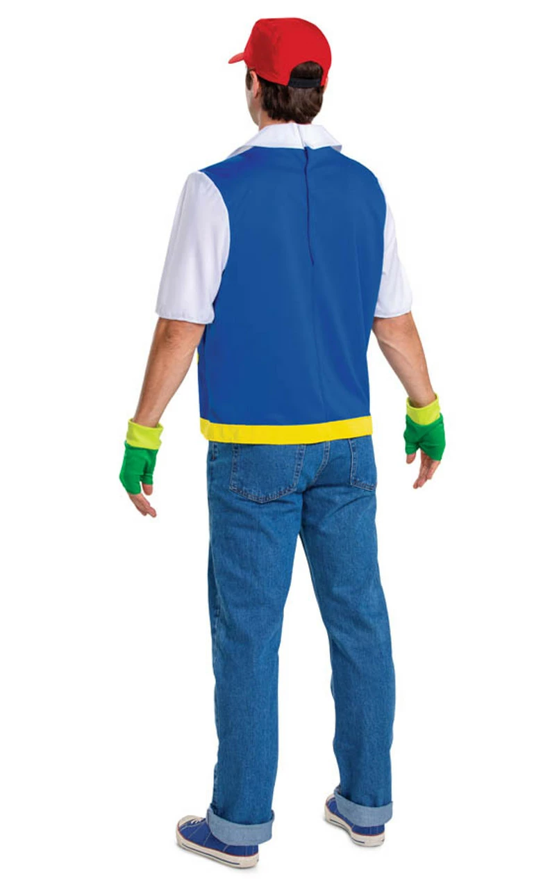 Pokemon Ash Ketchum Classic Adult Costume 5 Pokemon Ash Ketchum Classic Adult Costume - Image 3
