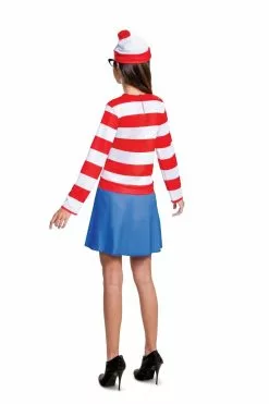 Where's Waldo Adult Wenda Costume -Gemmy Sales media 04490.1681493318