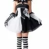 Jester B/W Woman Costume -Gemmy Sales media 04570.1600359846