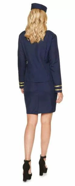 Flight Attendant Blue Women Costume -Gemmy Sales media 04741.1653504223