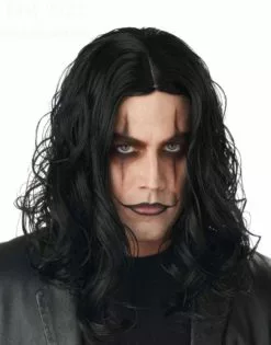 Dark Avenger Adult Black Wig