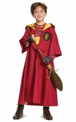 Harry Potter Quidditch Gryffindor Deluxe Costume -Gemmy Sales media 07435.1681147153