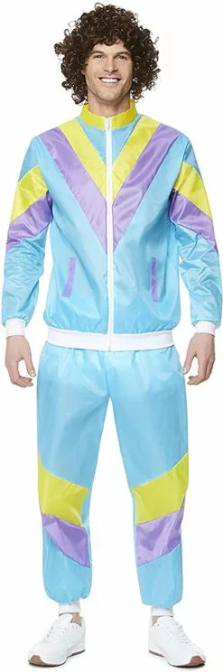 80s Men Sports Suit Costume