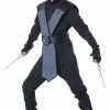 Mortal Combat Dragon Blue Ninja Kids Costume -Gemmy Sales media 22321.1653684546