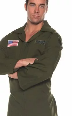 Air Force Jumpsuit Top Gun Man Costume 5 Air Force Jumpsuit Top Gun Man Costume -Gemmy Sales media 22908.1662497917