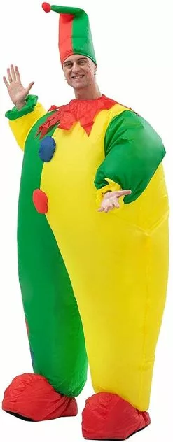 Inflatable Circus Clown Adult Costume -Gemmy Sales media 24173.1652375616