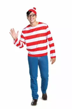 Where's Waldo Adults Costume -Gemmy Sales media 24362.1660670317