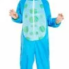 Happy Blue Monster Onesie Kids Costume -Gemmy Sales media 28129.1627597466