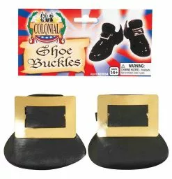 Colonial Shoe Buckles Gold -Gemmy Sales media 31352.1592310790